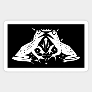 Folk Art Frogs Sticker